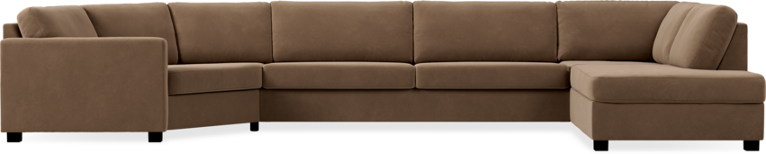 Nevada - 3-sits soffa med cosy hörn vänster och divan höger - Beige