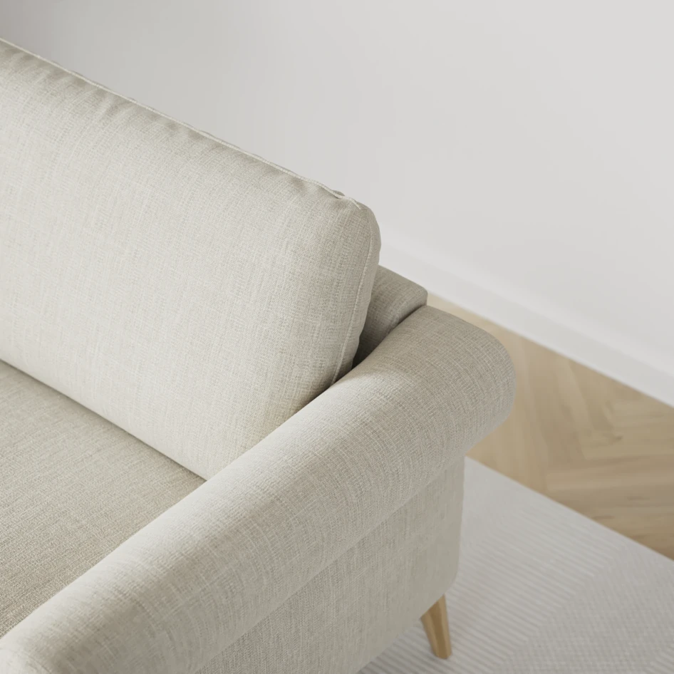 Bridge - 3-sits soffa svängd - Beige