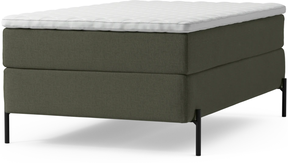 Delux Exclusive - Kontinentalsäng, enkelsäng 120 cm med bäddmadrass och sängben