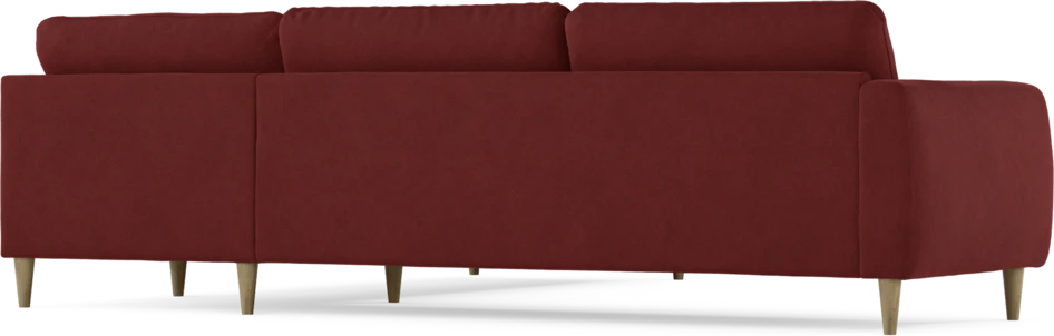 Bridge - Hörnsoffa, 3+2-sits - Röd