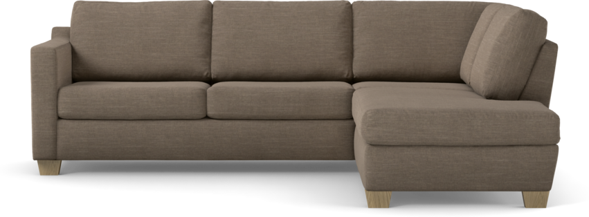 Friday - 2,5-sits soffa med divan höger - Brun