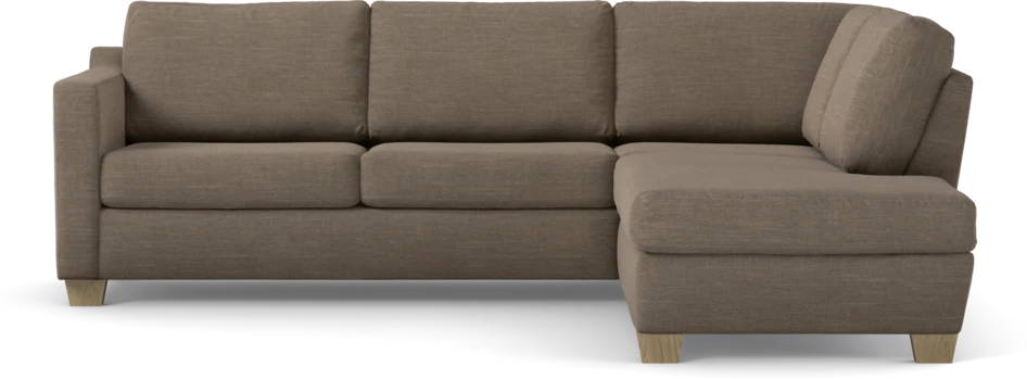 Friday - 2,5-sits soffa med divan höger - Brun