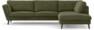 Madison Lux - 3-sits soffa med divan höger - Grön