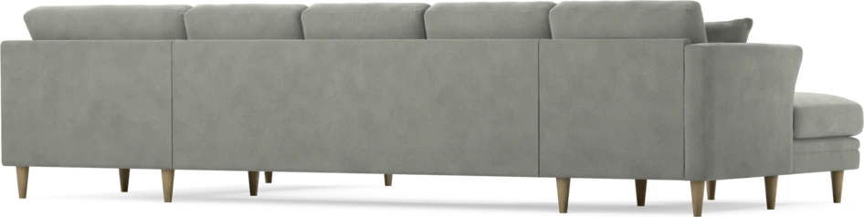 Eden - 3-sits soffa med schäslong vänster och divan höger - Grå