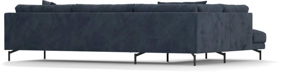Harper - 3-sits soffa med divan vänster - Blå