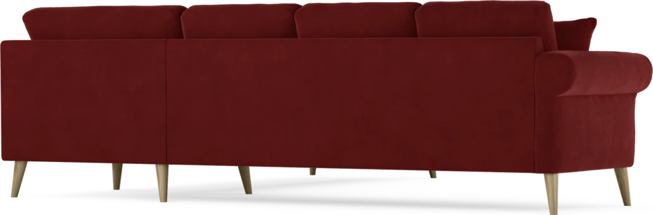 Eden - Hörnsoffa, 3+3-sits - Röd
