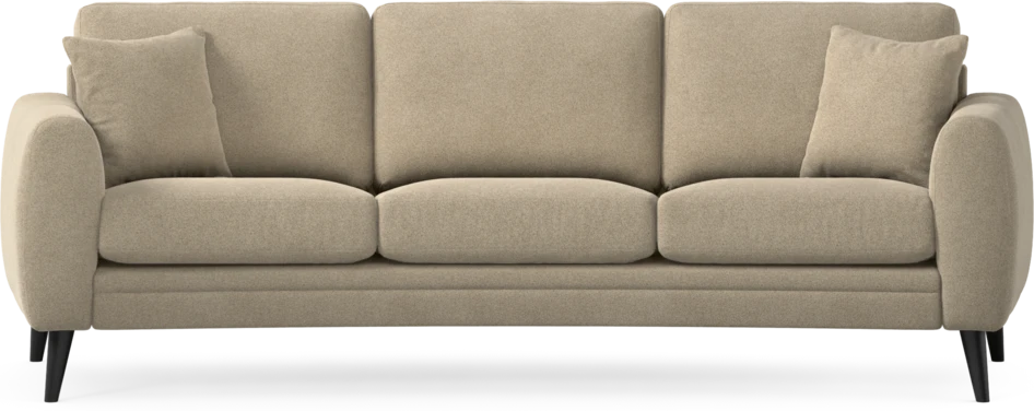 Eden - 3-sits soffa svängd - Beige