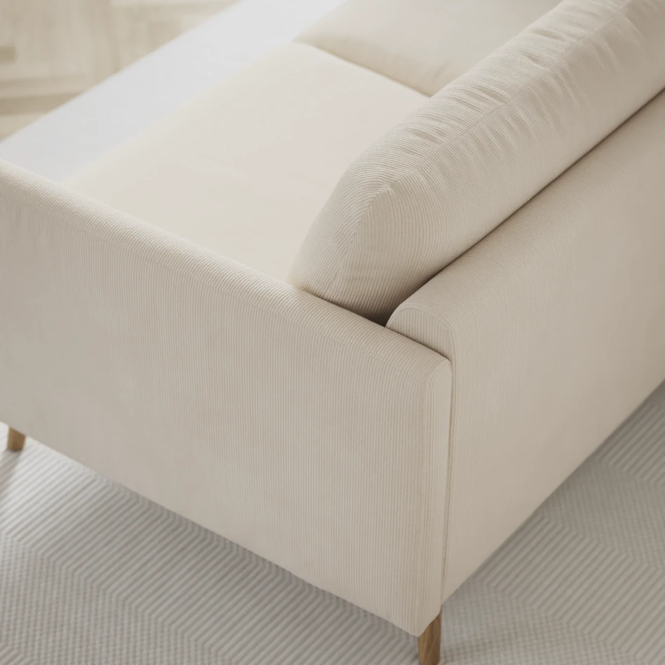 Madison - 2-sits soffa med divan vänster och schäslong höger - Beige