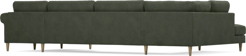 Bridge - 3-sits soffa med divan vänster och schäslong höger - Grön