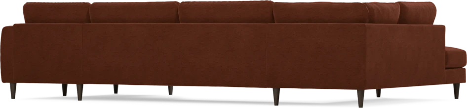 Bridge - 3-sits soffa med divan vänster och schäslong höger - Orange