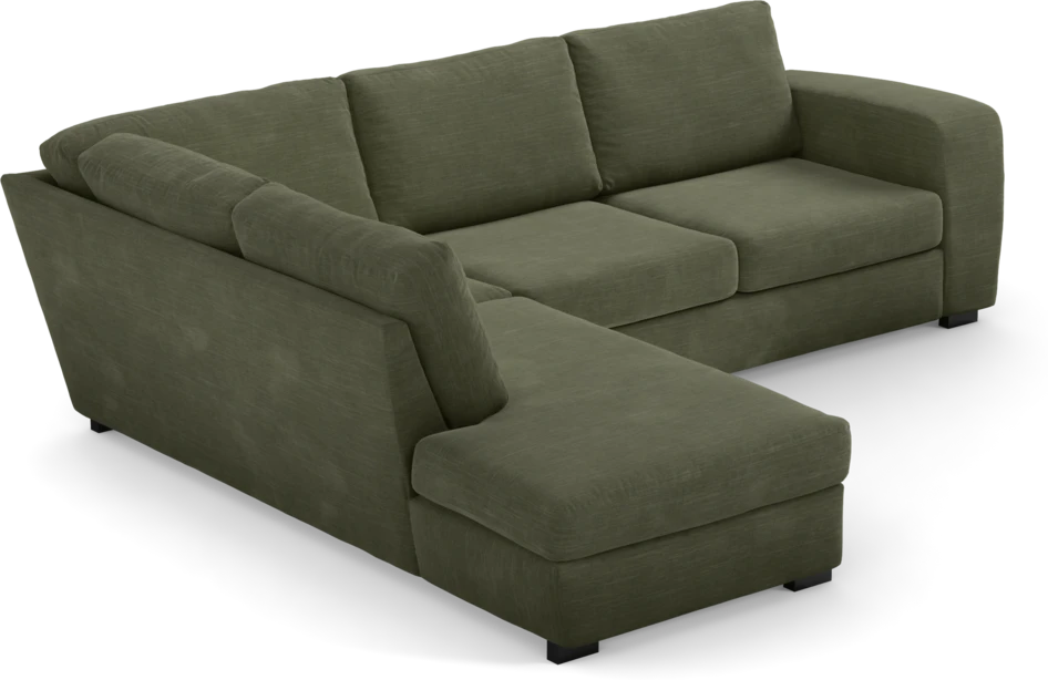 Friday - 2,5-sits soffa med divan vänster - Grön