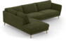 Madison - 3-sits soffa med divan vänster - Grön