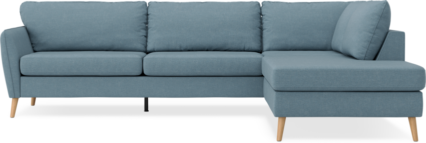 County - 2,5-sits soffa med divan höger - Blå