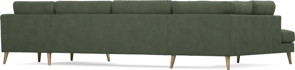 Bridge - 3-sits soffa med divan vänster och schäslong höger - Grön