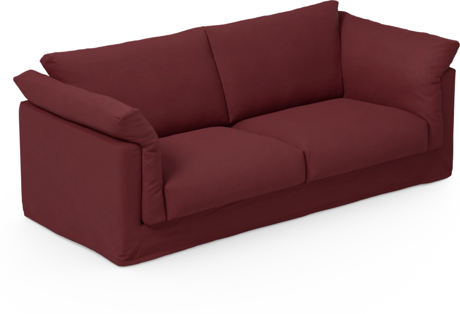 Cherrie - 2,5-sits soffa med kappa - Röd