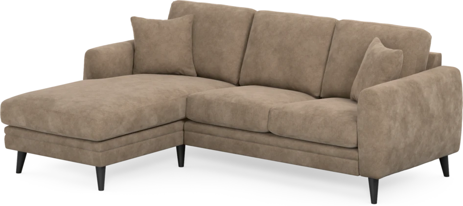 Eden - 2-sits soffa med schäslong - Beige