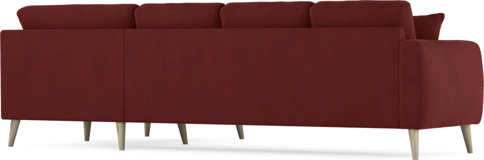 Eden - Hörnsoffa, 3+1-sits - Röd