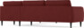 Bridge - Hörnsoffa, 3+3-sits - Röd