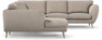 Madison Lux - Hörnsoffa med schäslong vänster - Beige