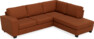 Friday - 2,5-sits soffa med divan höger - Orange