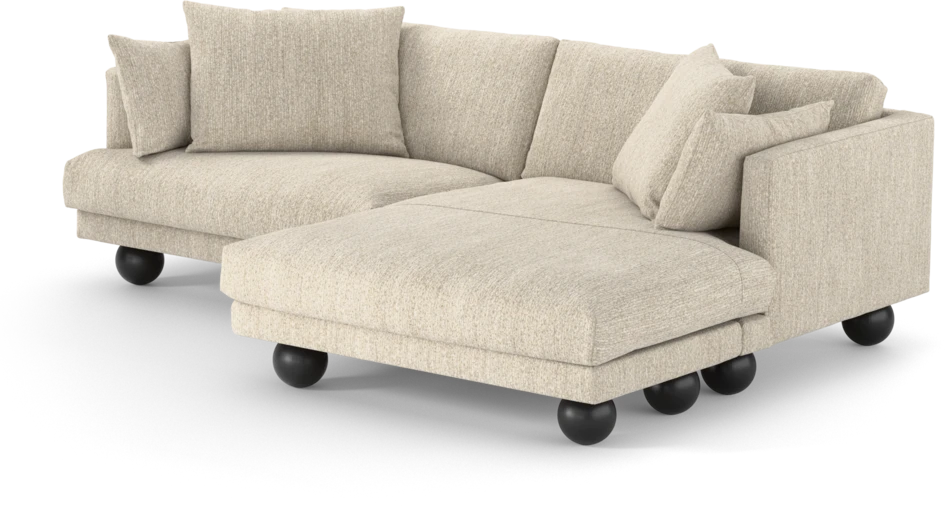 Harper - 4-sits med schäslong XL höger - Beige