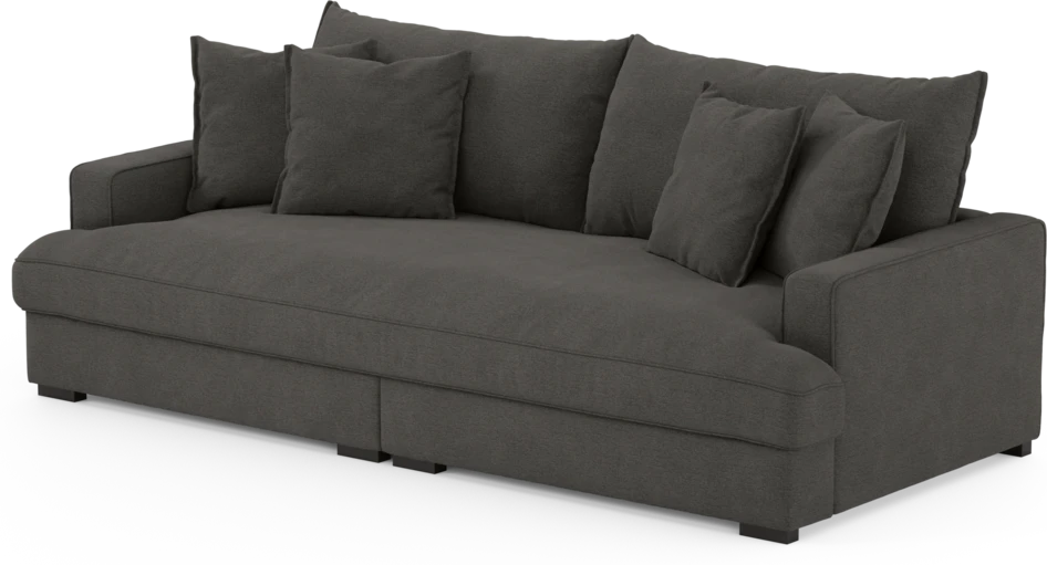 Rossi - 3-sits soffa, hel dyna - Brun