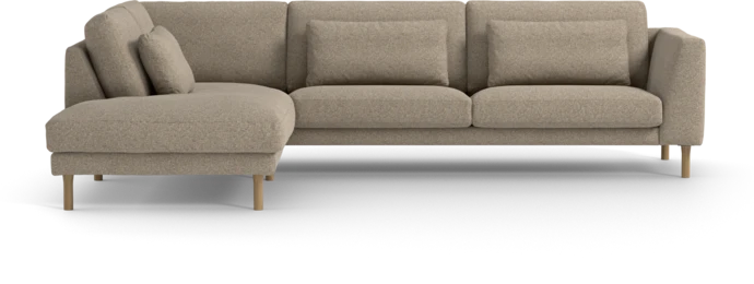 Willow, 3-sits soffa med divan vänster, fast klädsel