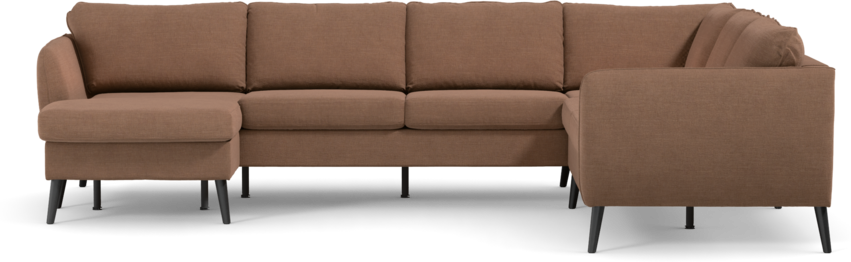 County - Hörnsoffa, 3+2-sits med schäslong vänster - Orange