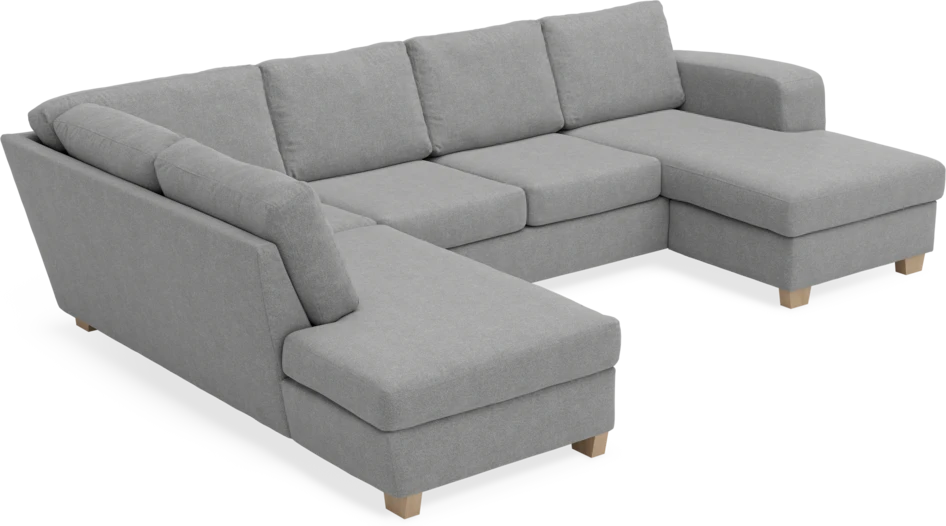 Friday - 3-sits soffa med divan vänster och schäslong höger - Grå