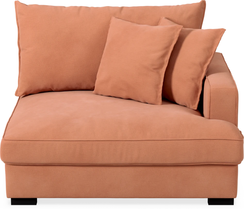 Rossi - 1,5-sits med armstöd höger - Orange