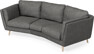Madison - 3-sits soffa svängd, 70 cm - Grå