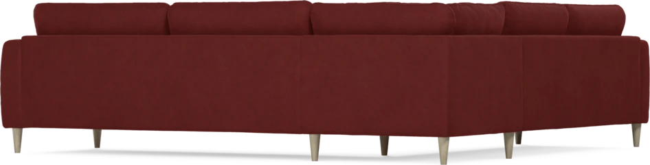 Bridge - Hörnsoffa, 2+3-sits - Röd