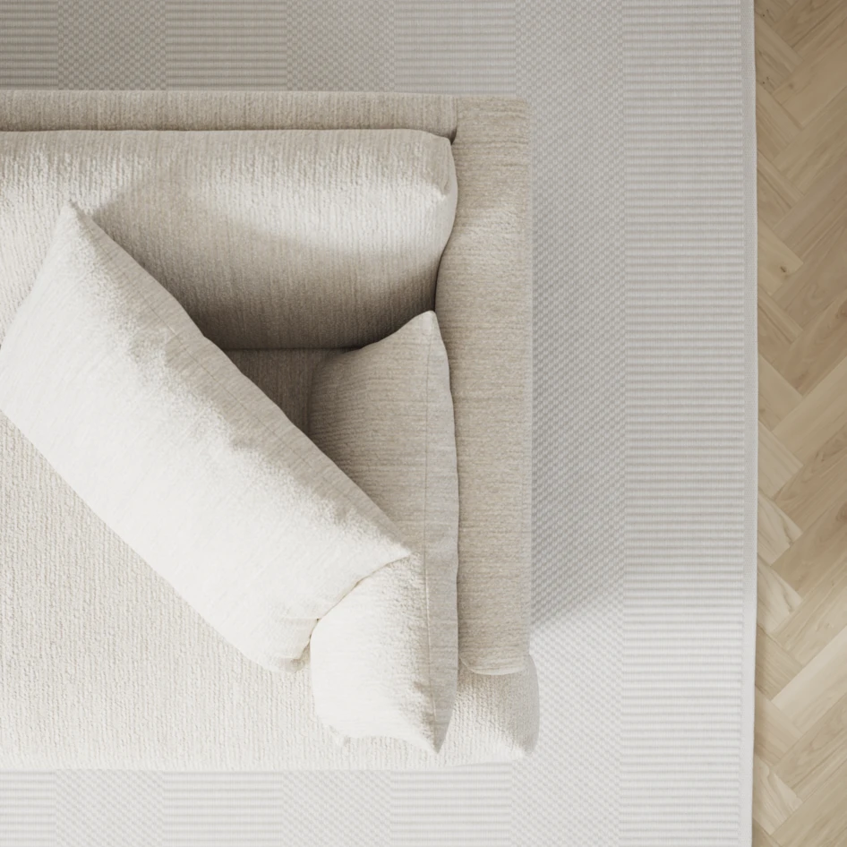 Harper - 4-sits soffa - Vit