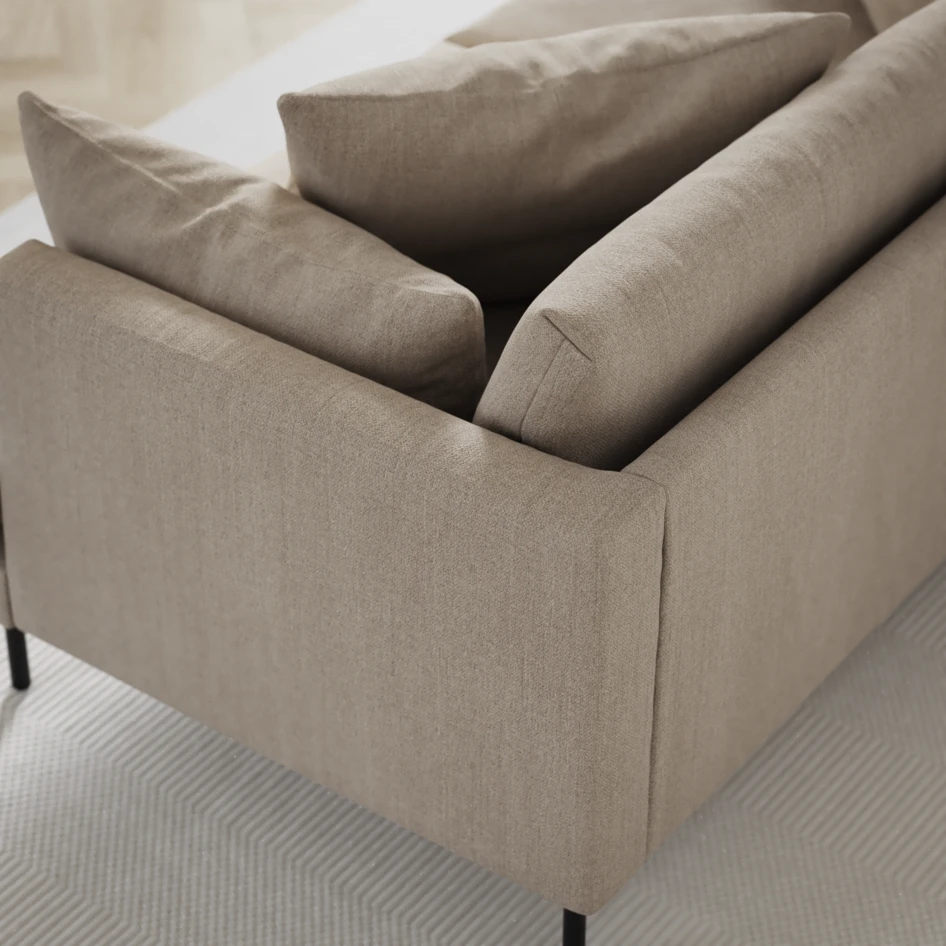 Harper - 3-sits soffa med divan höger - Beige