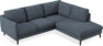 Madison Lux - 2-sits soffa med divan höger - Vit