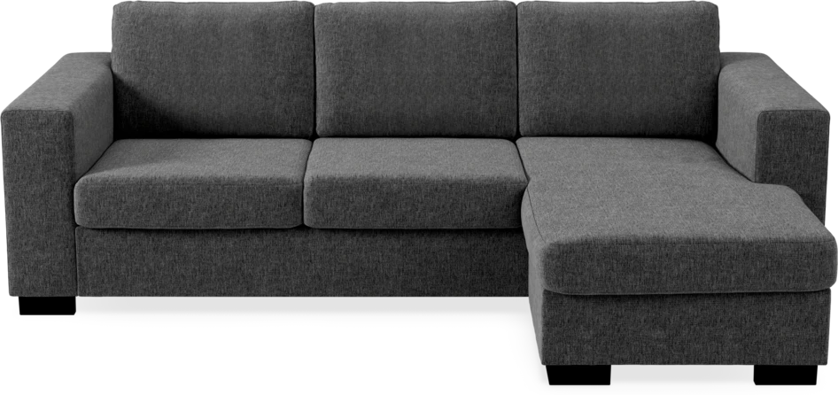 Nevada - 3-sits soffa med flyttbar schäslong - Grå