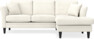 Eden - 2-sits soffa med schäslong - Vit