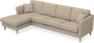 Eden - 3-sits soffa med schäslong - Beige