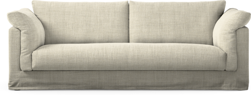Cherrie - 3-sits soffa, hel dyna och kappa - Beige