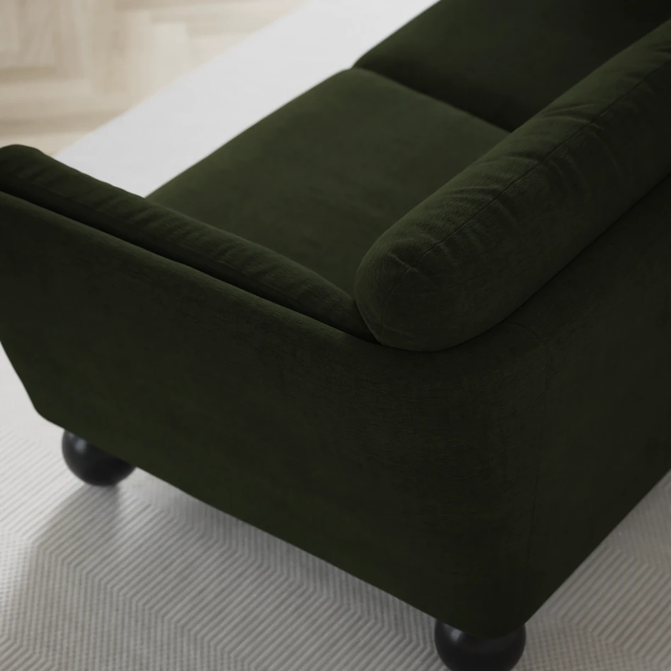 Madison Lux - Hörnsoffa 2+3-sits, hörn 1 - Grön