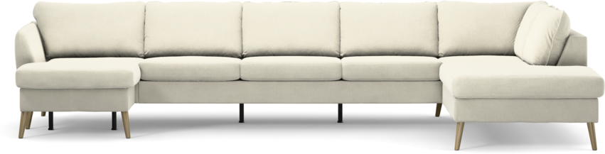 County - 4-sits soffa med schäslong vänster och divan höger - Vit