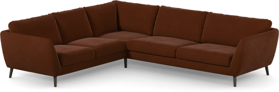 Madison Lux - Hörnsoffa 2+3-sits, hörn 1 - Orange