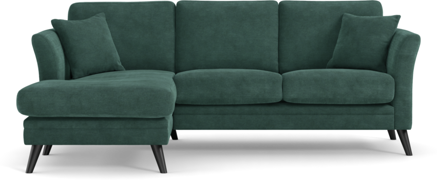 Eden - 2-sits soffa med schäslong - Blå