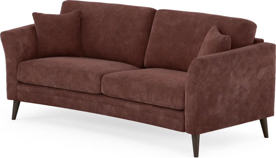 Eden - 2,5-sits soffa svängd - Röd