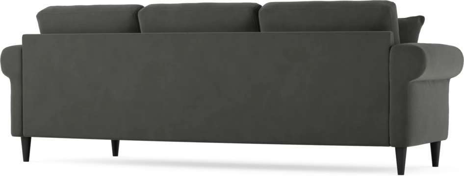 Eden - 3-sits soffa svängd - Grå