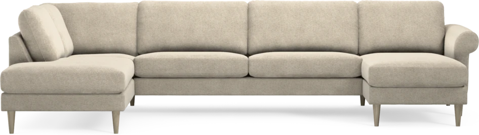 Bridge - 3-sits soffa med divan vänster och schäslong höger - Beige