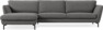 Madison Lux - 3-sits soffa med schäslong vänster - Grå