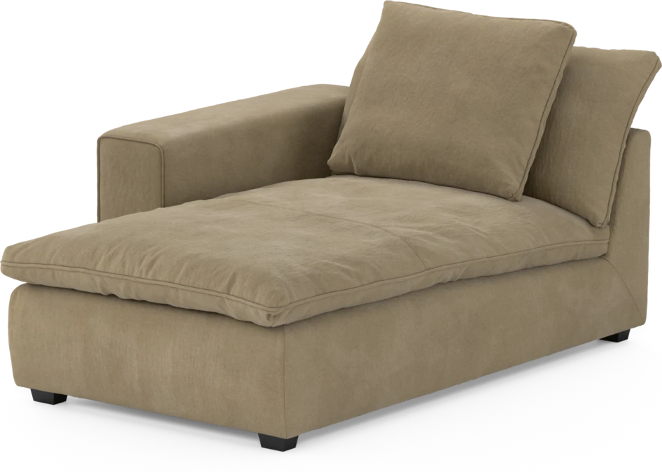 Bellora - Schäslong med armstöd vänster - Beige