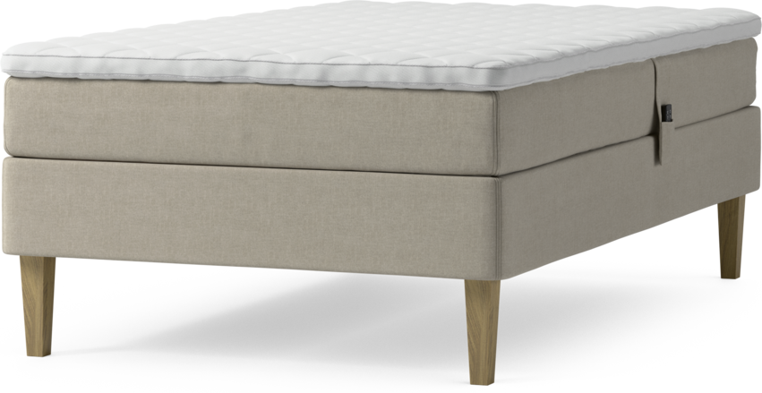 Delux Sense - Ställbar säng, enkelsäng med bäddmadrass och sängben