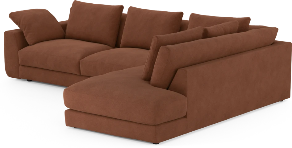 Amie - 3-sits med divan höger - Orange